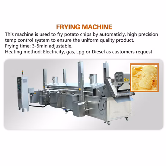 Fully Automatic Fresh Potato Chips Frozen French Fries Production Line