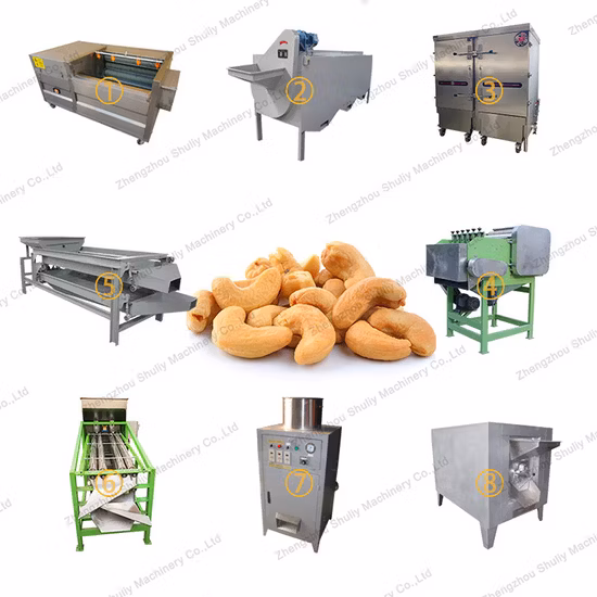 Automatic Cashew Nut Shelling Unit Cashew Nut Drying Peeling Machine
