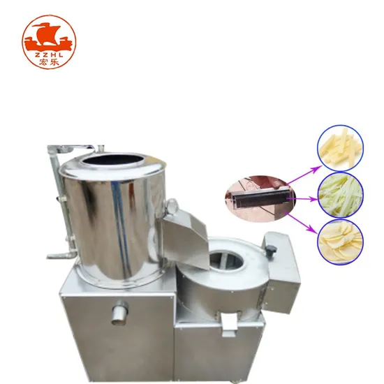 Best Vegetable Potato Washing Peeling Cutting Potato Chips Slicer French Fries Cutter Peeler Machine
