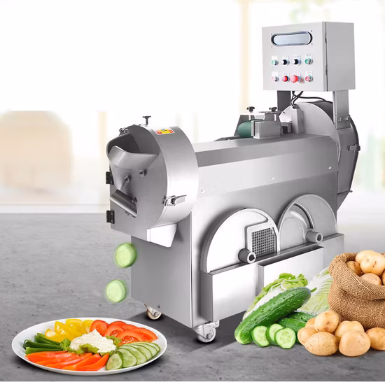 Automatic Ginger Bamboo Shoot Papaya Potato Cutter Slicer Chopper Root Vegetable Shredding Shredder Machine